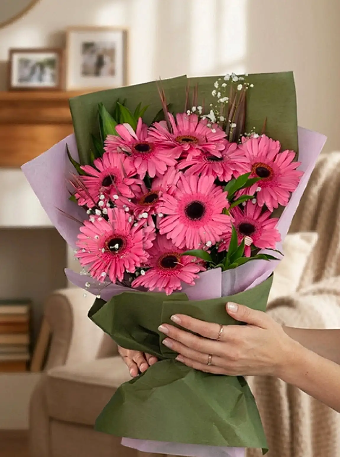 Pembe Gerbera Buketi