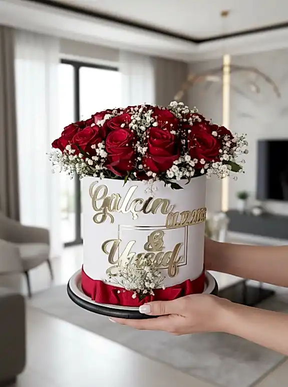 Beyaz Kutuda İsimli Canlı 17 Gül