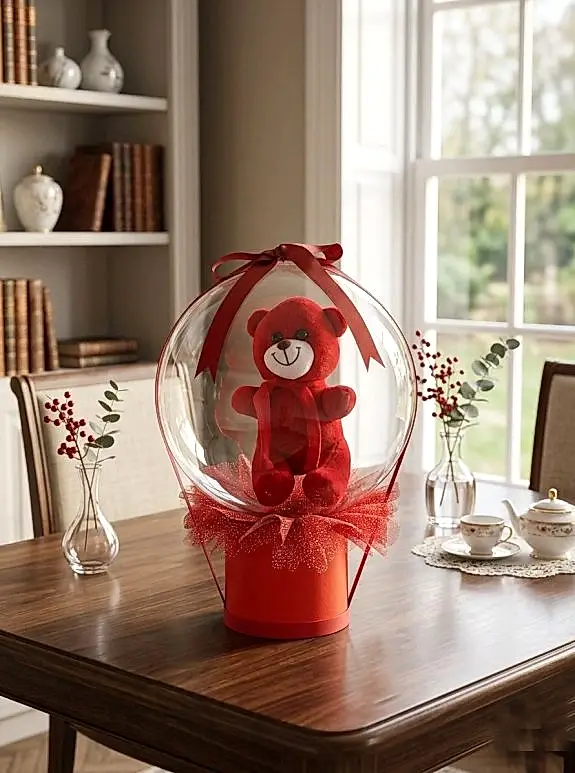 Kırmızı Kutu Balon Ayıcık