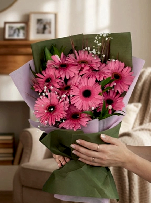 Pembe Gerbera Buketi